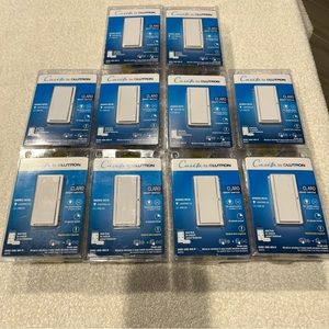 🔥Lutron Claro Smart Switch White New (389) (10 Pack) 10 PCs Total.